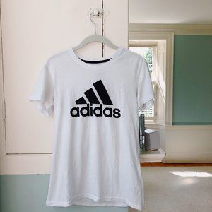 adidas: black + white logo t-shirt